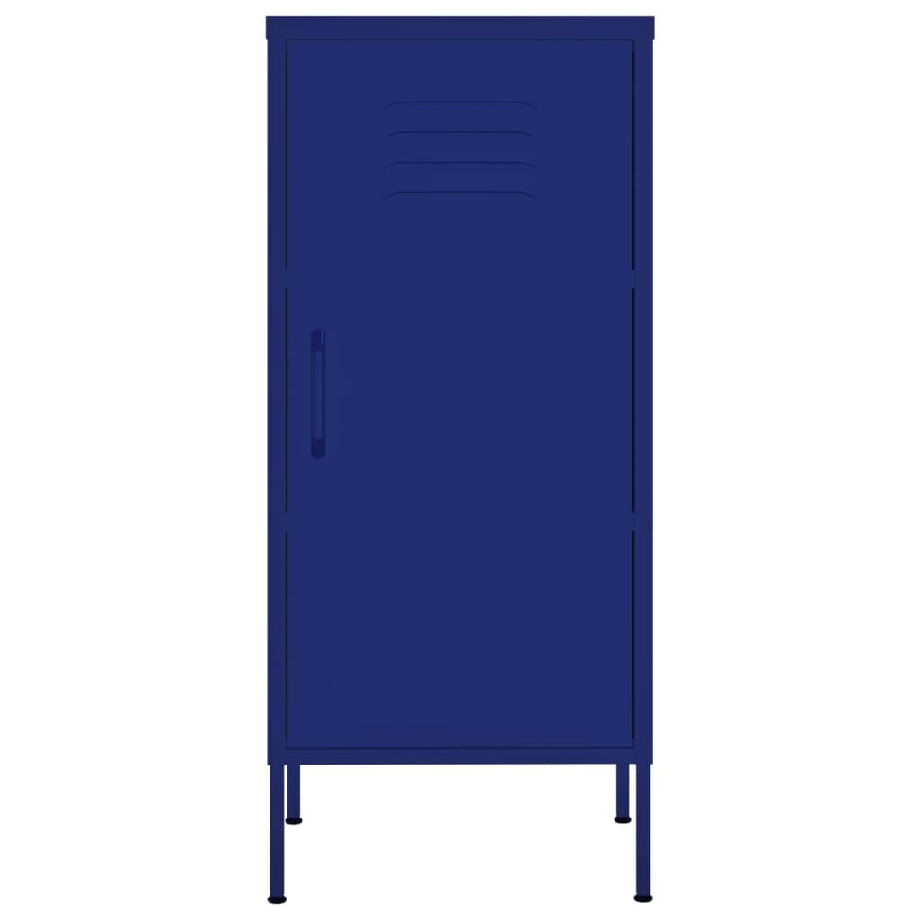 vidaXL Storage Cabinet Navy Blue 42.5x35x101.5 cm Steel