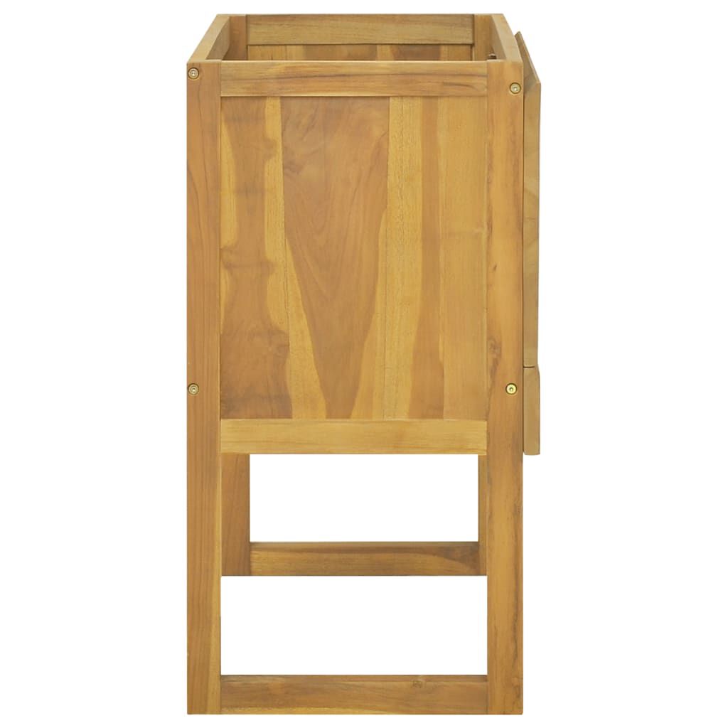 vidaXL Bathroom Cabinet 90x45x75 cm Solid Wood Teak