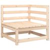 vidaXL Garden Sofa Corner with Cushions Solid Wood Pine