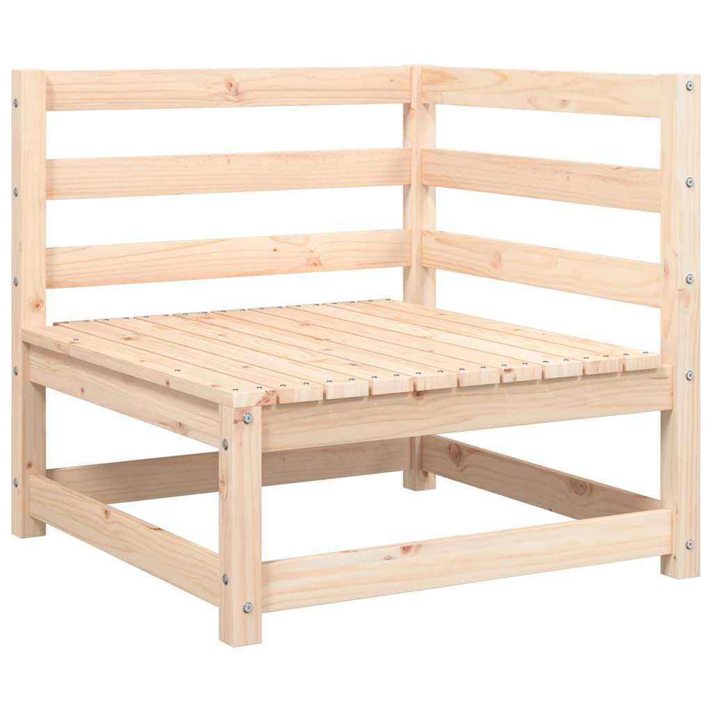 vidaXL Garden Sofa Corner with Cushions Solid Wood Pine