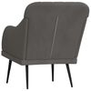 vidaXL Armchair Dark Grey 63x76x80 cm Velvet