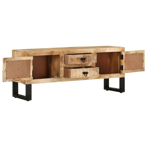 vidaXL TV Cabinet 110x30x45 cm Rough Mango Wood