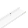 vidaXL Wall Shelves 2 pcs White 100x9x3 cm