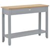 vidaXL Console Table Grey 110x35x80 cm Wood