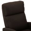 vidaXL Electric Massage Chair Dark Brown Fabric