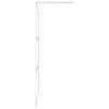 vidaXL Walk-in Shower Wall with Shelf Chrome 80x195 cm ESG Glass&Aluminium
