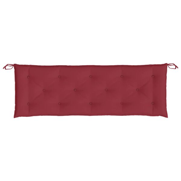vidaXL Garden Bench Cushion Wine Red 150x50x7 cm Oxford Fabric