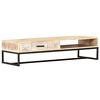vidaXL Coffee Table White 117x50x30 cm Solid Acacia Wood
