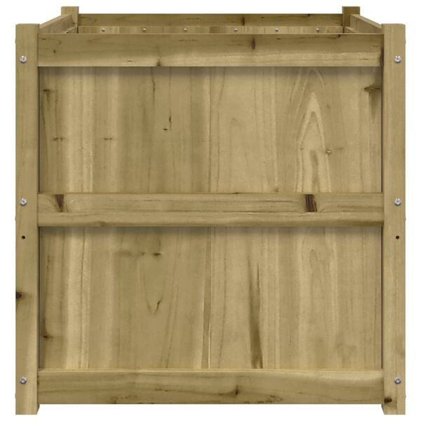 vidaXL Garden Planter 70x70x70 cm Impregnated Wood Pine