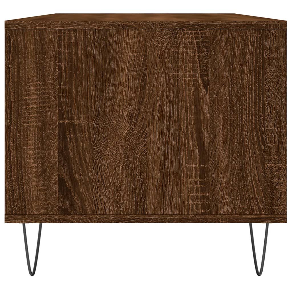 vidaXL Coffee Table Brown Oak 90x49x45 cm Engineered Wood