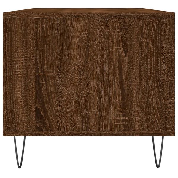 vidaXL Coffee Table Brown Oak 90x49x45 cm Engineered Wood