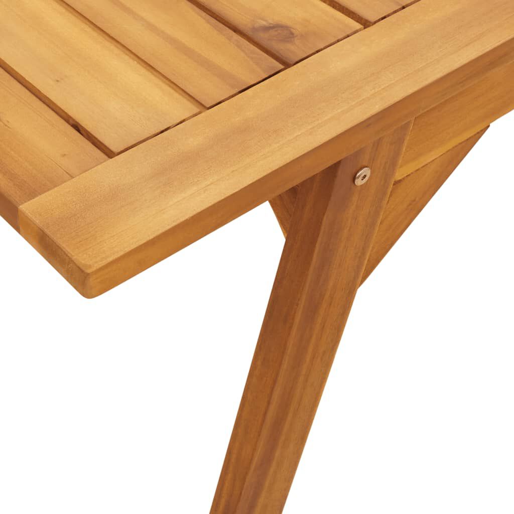 vidaXL Garden Dining Table 110x56x75 cm Solid Wood Acacia