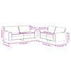vidaXL 2 Piece Sofa Set Black Faux Leather