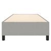 vidaXL Bed Frame without Mattress Light Grey Twin XL Fabric (US Only)
