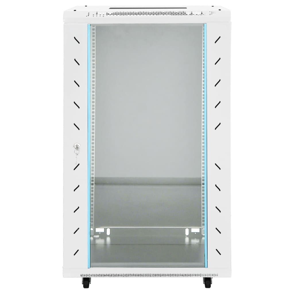 vidaXL 18U Network Cabinet 19" IP20 Grey 60x60x100 cm
