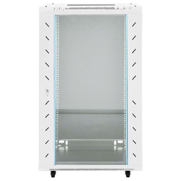 vidaXL 18U Network Cabinet 19" IP20 Grey 60x60x100 cm