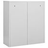 vidaXL Office Cabinet Light Grey 90x40x102 cm Steel