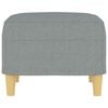 vidaXL Footstool Light Grey 60x50x41 cm Fabric