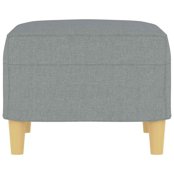 vidaXL Footstool Light Grey 60x50x41 cm Fabric