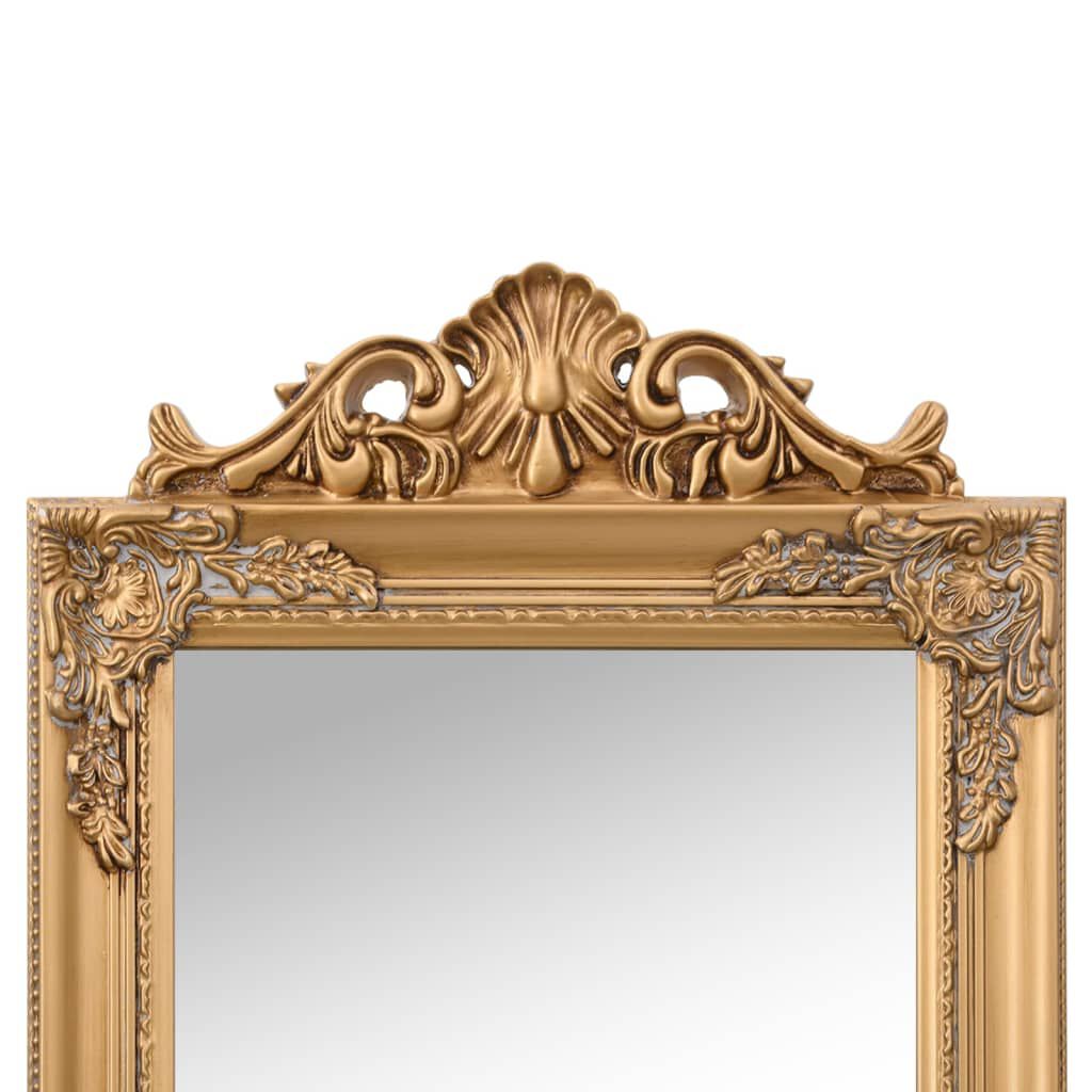 vidaXL Free-Standing Mirror Gold 40x160 cm