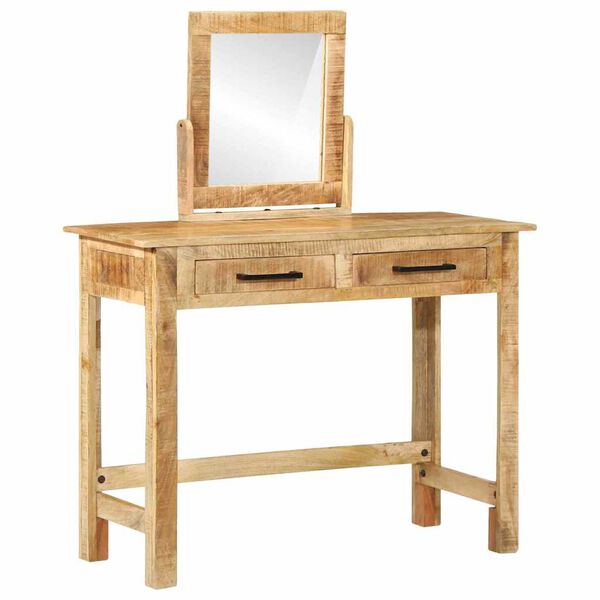 vidaXL Dressing Table Brown 100 x 40 x 120 cm Solid Mango Wood