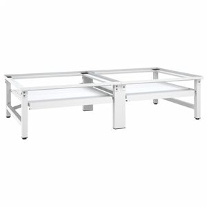 vidaXL Washing and Drying Machine Pedestal with Pull-out Shelves White