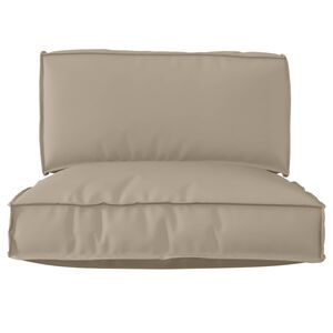 vidaXL Pallet Cushion Set 2 pcs Taupe Oxford Fabric