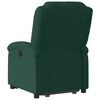 vidaXL Electric Stand up Massage Recliner Chair Dark Green Velvet