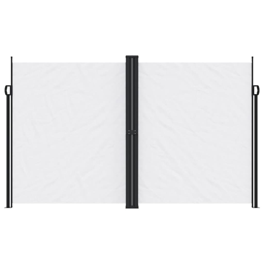 vidaXL Retractable Side Awning White 200x600 cm