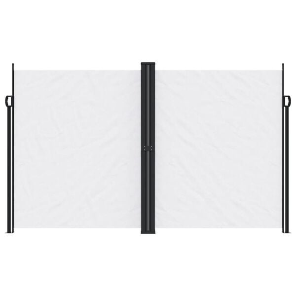 vidaXL Retractable Side Awning White 200x600 cm