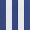 vidaXL Garden Bench Cushions 2pcs Blue&White Stripe 120x50x7cm Fabric