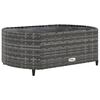 vidaXL 5 Piece Garden Sofa Set with Cushions Grey Poly Rattan