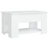 vidaXL Coffee Table White 79x49x41 cm Engineered Wood