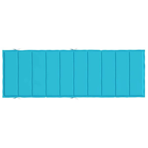 vidaXL Sun Lounger Cushion Turquoise Oxford Fabric