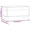 vidaXL Bench Light Grey 70x35x41 cm Fabric