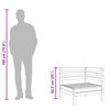 vidaXL Garden Corner Sofas 2 pcs Solid Pinewood