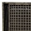 vidaXL Cushion Box with Storage Grey 50 x 50 x 50 cm Poly Rattan