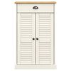 vidaXL Shoe Cabinet VIGO White 60x35x96 cm Solid Wood Pine