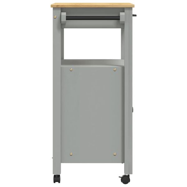 vidaXL Kitchen Trolley MONZA 60x40x90 cm Solid Wood Pine