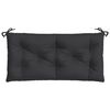 vidaXL Garden Bench Cushion Black 100x50x7 cm Oxford Fabric