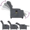 vidaXL Stand up Massage Recliner Chair Grey Faux Leather