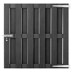 vidaXL Garden Gate WPC 100x100 cm Grey