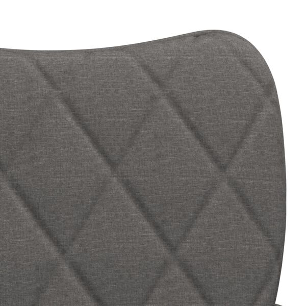 vidaXL Dining Chairs 2 pcs Dark Grey Fabric