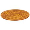 vidaXL Table Top Ø70x2 cm Round Solid Wood Acacia