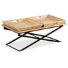 vidaXL Coffee Table Solid Mango Wood 110x55x42 cm