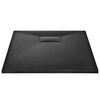 vidaXL Shower Base Tray SMC Black 90x70 cm