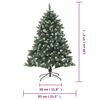vidaXL Artificial Christmas Tree with Stand 120 cm PVC