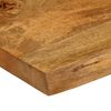 vidaXL Table Top 40x40x3.8 cm Live Edge Solid Wood Mango