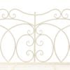 vidaXL Garden Bench 104 cm Iron Antique White