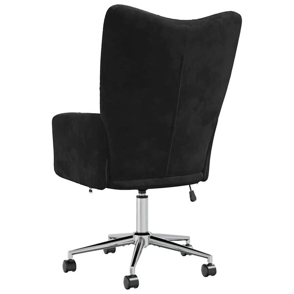 vidaXL Relaxing Chair Black Velvet